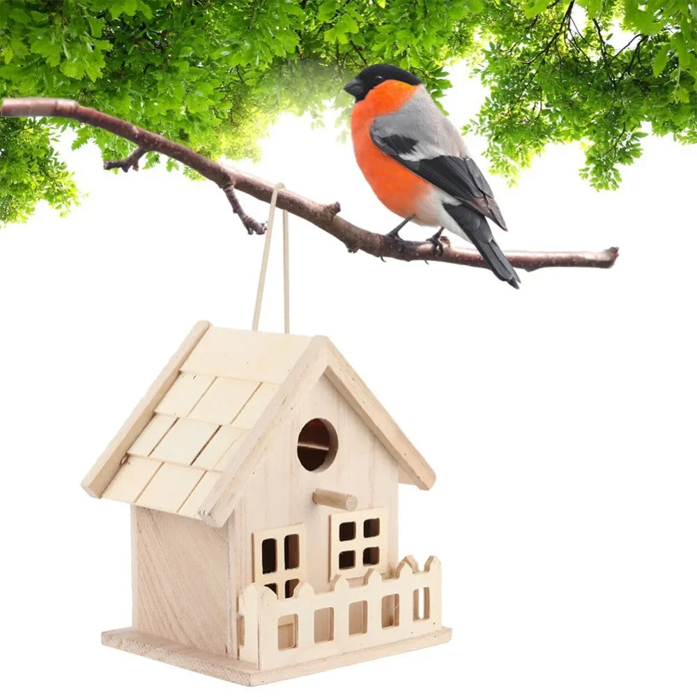 Wooden Bird house Breeding Box Budgerigar Nest Large Quantity In Stock Hanging Bird House Birds Cages & Nests