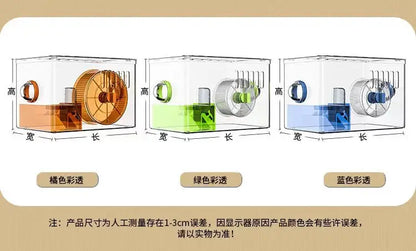 Hamster cage Luxury Grand Villa Transparent acrylic Gold silk Bear Dutch Pig two layer multi-layer combination hamster supplies