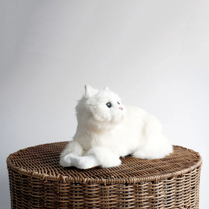 Brown Rattan Cat Cave Bed with Legs, Handwoven Pet Table