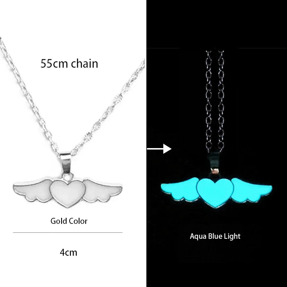 Luminous Glowing Lotus Cat Snake Ox Elephant Pendant Necklace Glow In The Dark Tree Necklace for Men Women  Halloween Gift