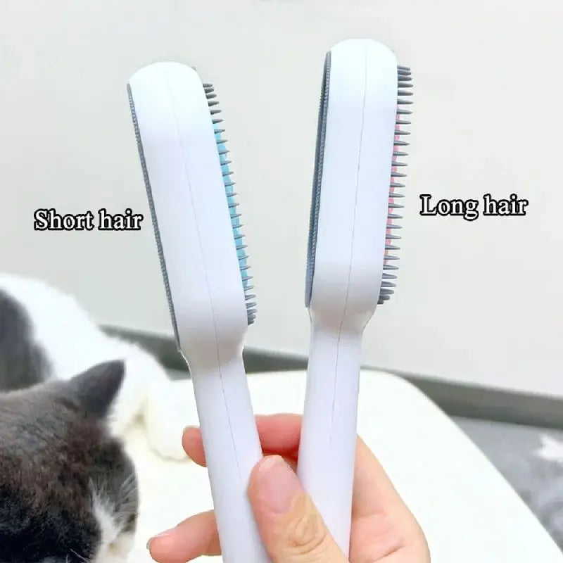 TONG 3 in 1 Pet Grooming Brush Set Wet Cat Brush Hair Removal Comb with Water Tank Sticky Brush 2.0 for Cats and Dogs