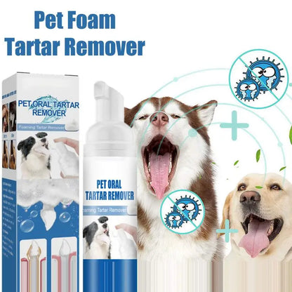Pet Tartar Remover Natural Plaques Remover For Dogs Cats Freshen Breath Foam For Dogs Cats Support Healthy Gums Pet Care Product