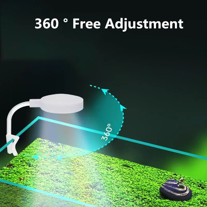 3W 5V USB 水族燈 LED 防水魚缸照明水下魚燈水族箱裝飾植物燈迷你魚缸燈