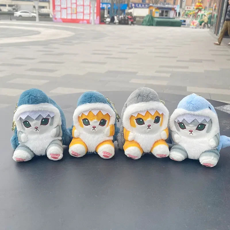 12cm Kawaii Anime Mofusand Plush Keychain Pendant Cartoon New Pp Cotton Doll School Bag Pendant Children's Prize Birthday Gift
