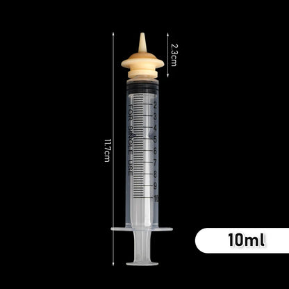 Pet Feeding Nipple for Kitten Puppy Newborn Cat Silicone Feeding Pacifier with Syringes for Mini Pet Small Dog Milk Feeding