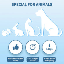 Schpet Household Pet Blood Glucose Meter Fast Test Machine with 50 Strips for Dog Cat Portable Pet Blood Glucose Monitoring