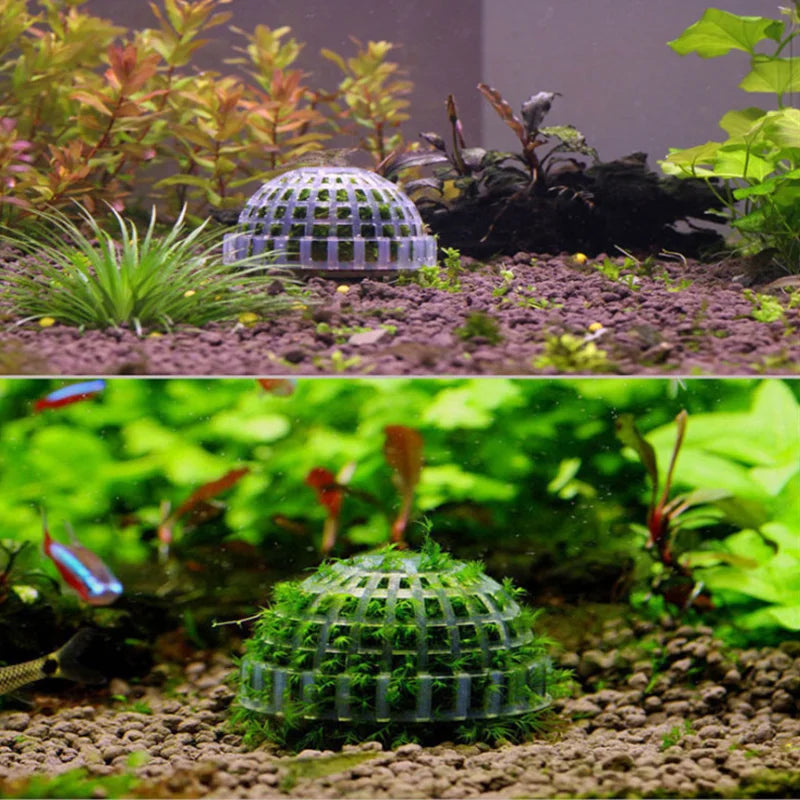 Plastic Aquarium Moss Ball Filter Aquatic Pet Supplies Decorations For Shrimps Fish Tank Pet Products Fish Tank Decor