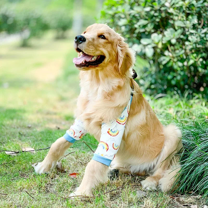 犬用肘プロテクター 肘ブレースパッド 中型犬・大型犬用 犬用膝パッド 衣類関節保護カバー 耐摩耗性 ペット用品