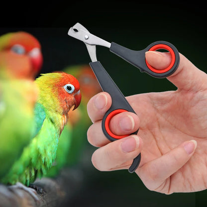 ペット鳥オウム小動物アクセサリーグルーミングツール爪切り黒と赤