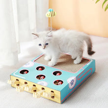 Cat Interactive Toys Groundhog Hunt Mouse Toys with Scratcher Pad 3 in 1 Relieve Boredom Funny Cat Hunting Toy Pet Cat Supplies