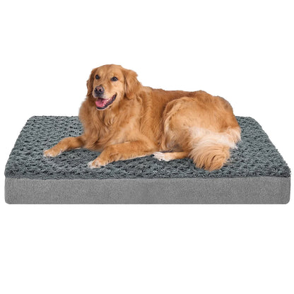 Dog Bed for Extra Large Dogs, Big Orthopedic Dog Beds with Removable Washable Cover & Waterproof Lined, Egg Crate Foam
