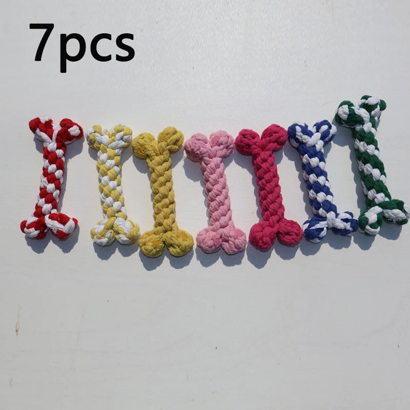 Wint Dog Cotton Rope For Relieving Boredom Grinding Toys Iarge And Medium-Sized Puppy Toys Dog nteractive Anti Bite Tug of War
