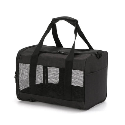 One Shoulder Polyester Pet Carrier Bag Breathable Mesh Simple Design Pet Bag Portable Handbag Style Pet Backpack Outdoor Travel