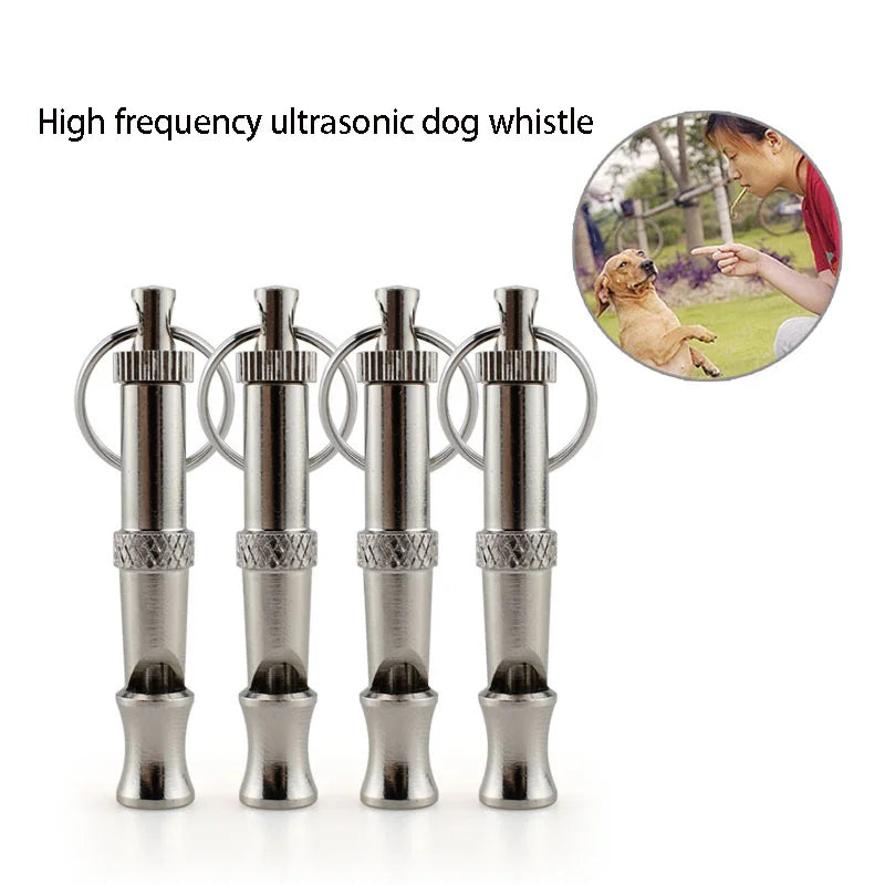 stainless steel Dog Whistle To Stop Barking Bark Control For Dogs Training Deterrent Whistle Puppy Adjustable Training