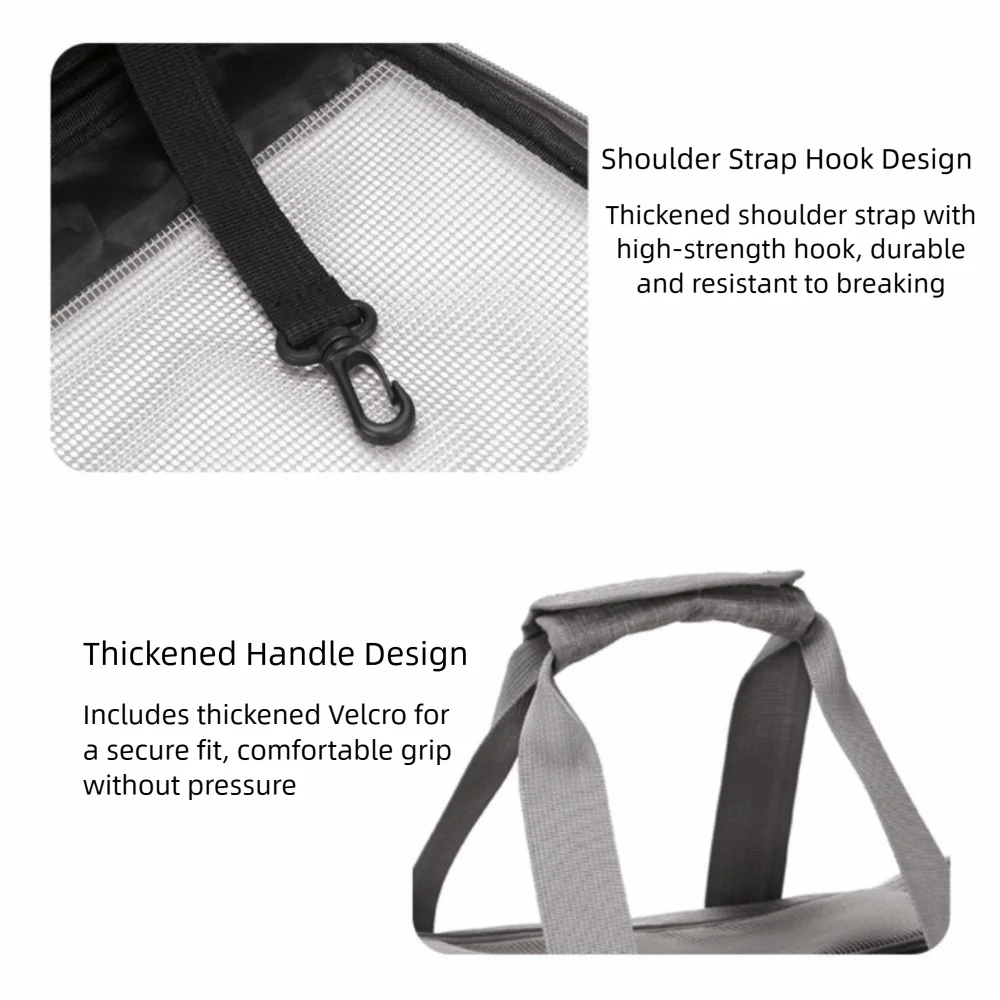 One Shoulder Polyester Pet Carrier Bag Breathable Mesh Simple Design Pet Bag Portable Handbag Style Pet Backpack Outdoor Travel