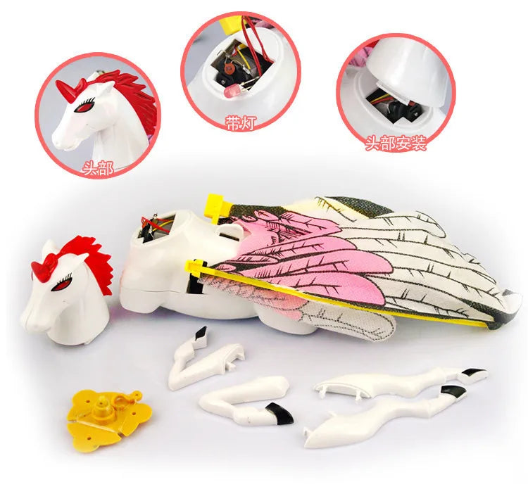 NONOR Cat Interactive Toys Simulation Bird Electric Hanging Eagle Flying Bird Cat Teasering Play Cat Stick Scratch Rope Pet Toys