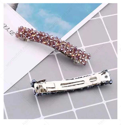 New Korean Elegant Hairpins Hairgrips Crystal Rhinestone Barrettes Hair Clips For Women Girls Hair Accessories