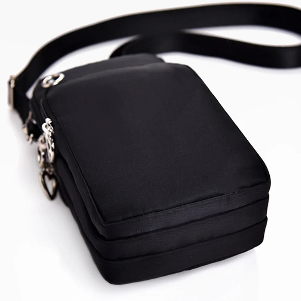 Women‘s Messenger Bag Small Handbag Crossbody Shoulder Wallet for Phone Sakura 26 Alphabet Print Coin Purse Ladies Card Holder