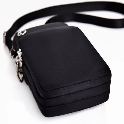 Women‘s Messenger Bag Small Handbag Crossbody Shoulder Wallet for Phone Sakura 26 Alphabet Print Coin Purse Ladies Card Holder