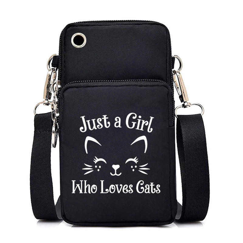 Women Luminous Messenger Bag Animal Lovers Hanging Neck Purse