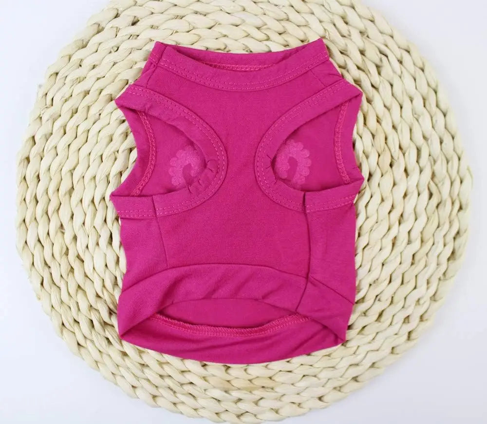 Princess Crown Dog Shirts Vest, Puppy Summer Dog Clothes for Small Dogs, Puppy Cat T Shirt Pet Apparel