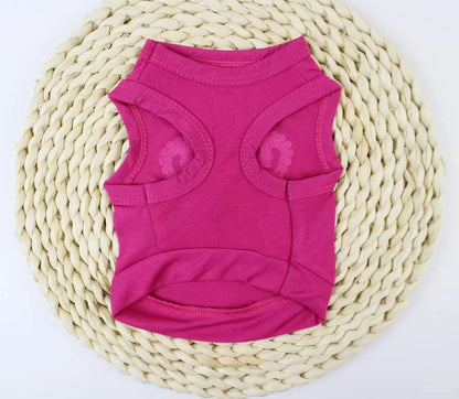 Princess Crown Dog Shirts Vest, Puppy Summer Dog Clothes for Small Dogs, Puppy Cat T Shirt Pet Apparel