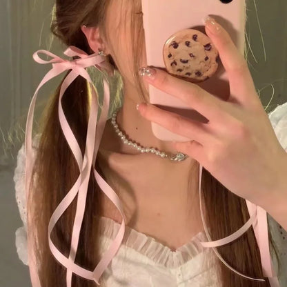 Vintage Large Velvet Bow Hair Clip Trend Long Ribbon Hairpins Barrettes Headband For Women Girl Hair Accessories Wedding Jewelry