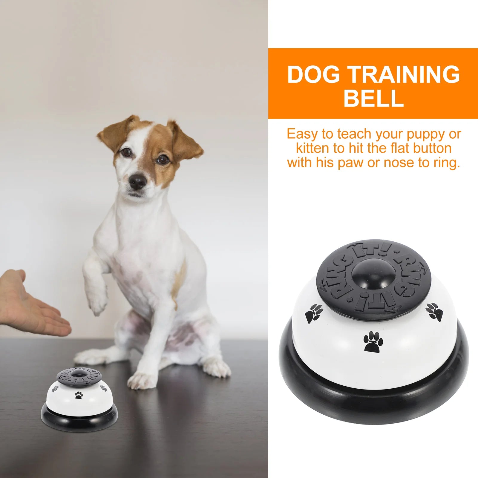 Bell Dog Training Pet Door Call Cat Dogs Puppy Go Trainer Outside Interactive Restaurant Ring Toilet Button Doorbell