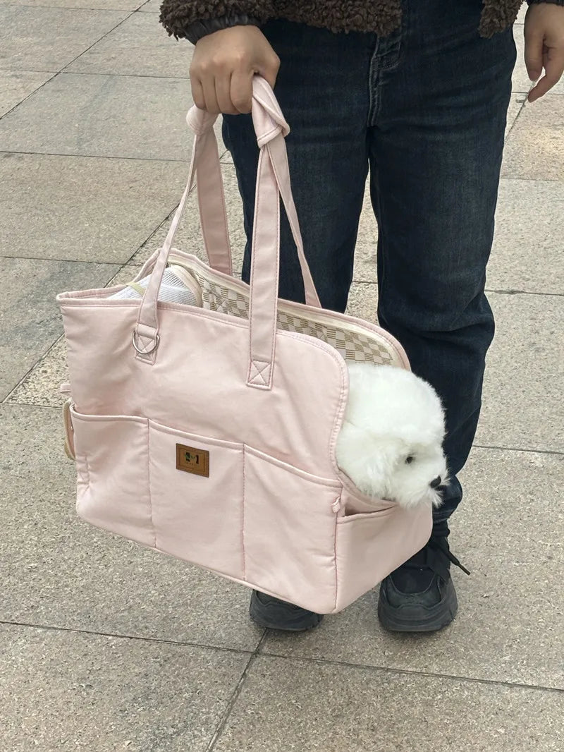 Portable Dogs carrier Pet Cat Shoulder Handbag Car Seat Control Nonslip Dog Carriers Safe, For Small Dogs dog carrier Chihuahua