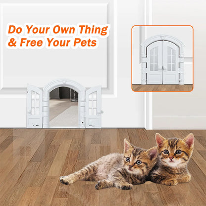 New Cat and Dog House, Cat Door, Dog Hole, No Flip Cover, Door Block, Pet Door, French Cat Door