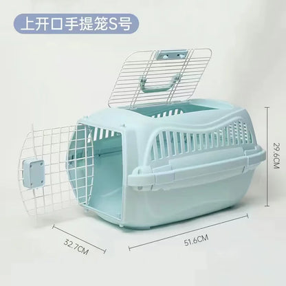 Pet Flight Case Cat Portable Cage Pet Portable out Car Box Cat Bag Small Puppies Upper Opening