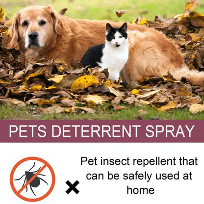 Pet Skin Spray Fleas Tick and Mosquitoes Spray for Dogs Cats and Home Fleas Eliminator Control Prevention Protect Dog Perfume