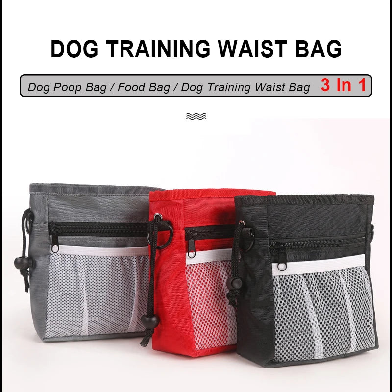 Portable Dog Training Waist Bag Outdoor Treat Snack Bait Pet Feed Storage Pocket Pouch Food Reward Waist Bags Dog Training Bag