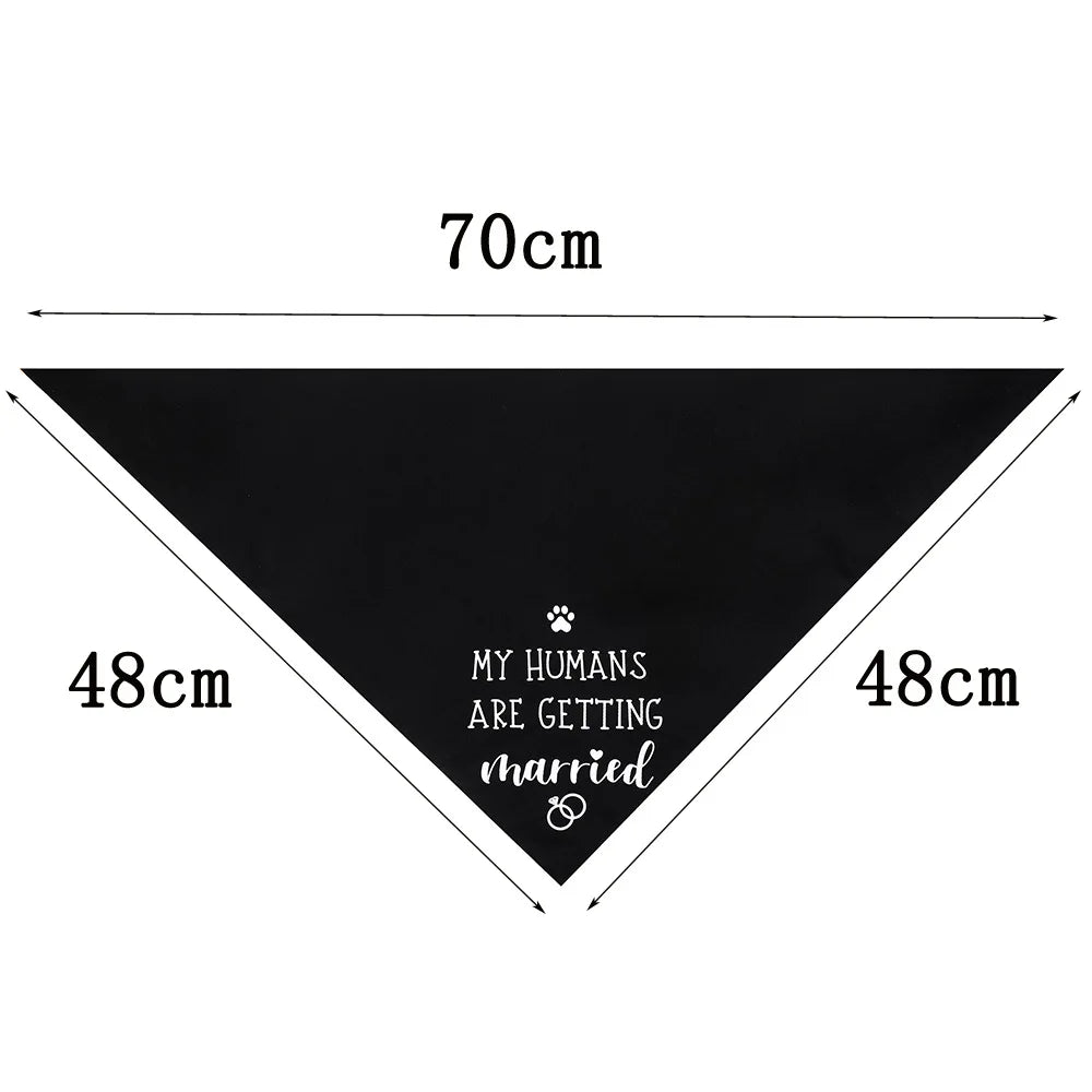 Sucado Style She Said Yes Best Dog Bandana for Wedding Engagement Announcement Gift Photo Prop Pet Scarf Accessories
