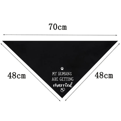 Sucado Style She Said Yes Best Dog Bandana for Wedding Engagement Announcement Gift Photo Prop Pet Scarf Accessories