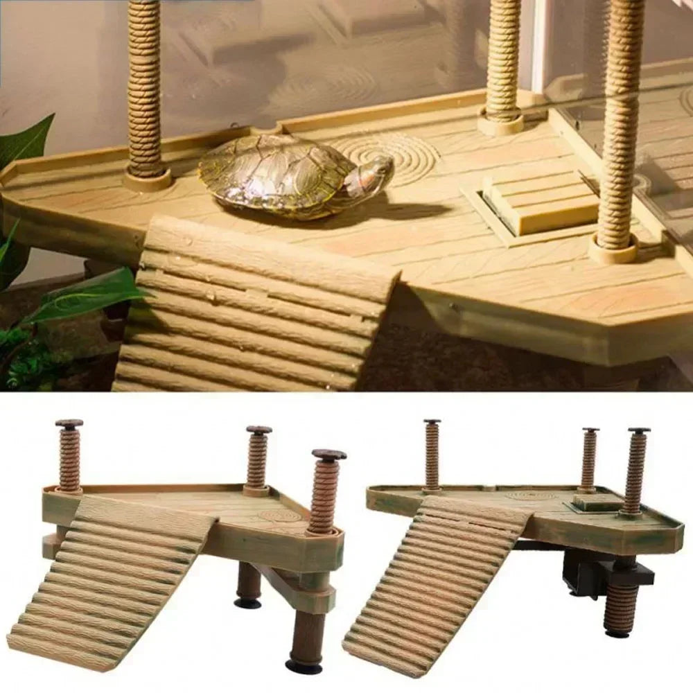 Turtle Climbing Basking Platform Reptile Ramp Platform Turtle Tank Resting Terrace  Feeding Climbing Platform Tank  Accessories