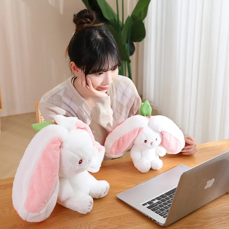 35cm Creative Funny Doll Carrot Rabbit  Toy Stuffed Soft Bunny  Toys for Kids Girls Birthday Gift