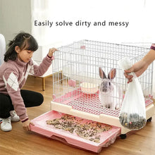 50pc 60/80/100/120/150cm Pet Tray Disposable PE Films Rabbit Litter Mat Cage Tray Cover Cage Chassis Film Cover Toilet Large Pad