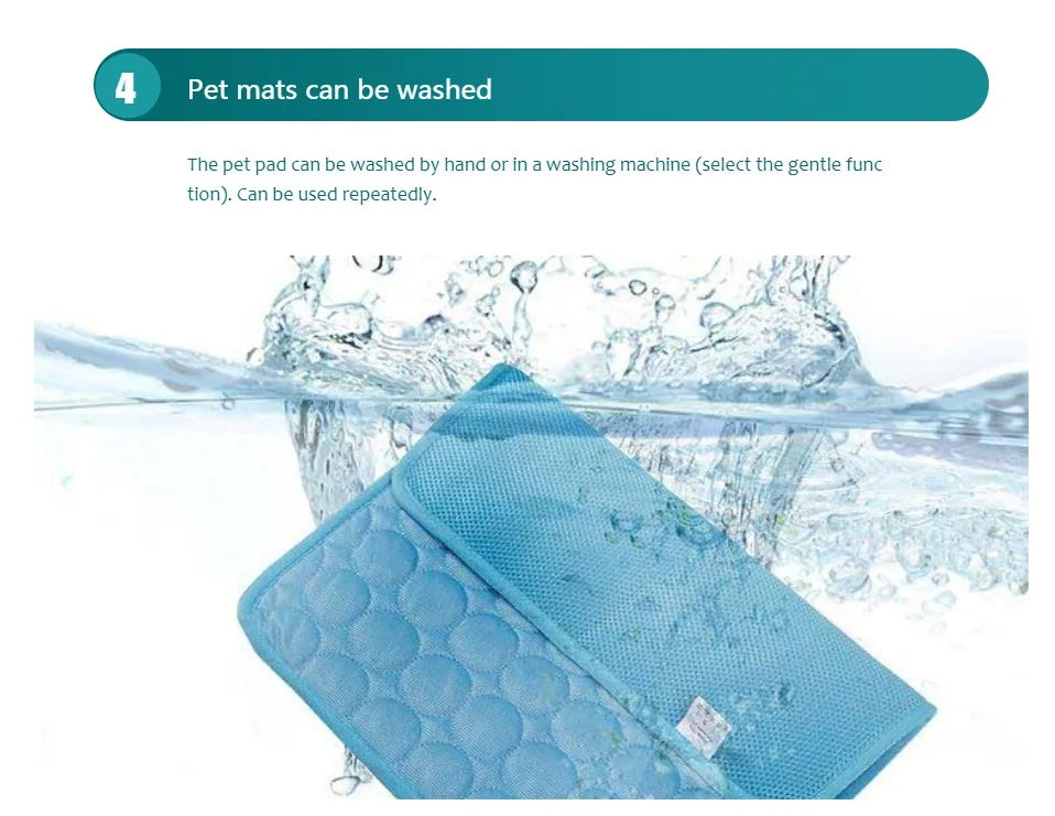 Dog Cooling Mat Summer Pet Cold Bed Extra Large For Small Big Dogs Pet Accessories Cat Durable Blanket Sofa Cat Ice Pad Blanket