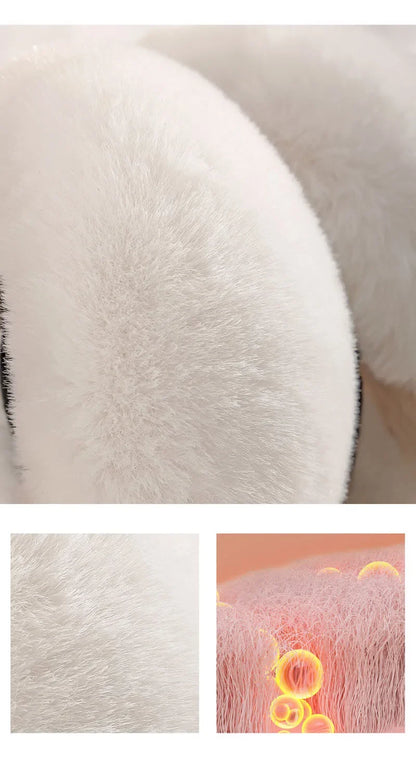 New Lovely Winter Warm Cat Ear Warmers Glitter Ears Plush Earmuffs for Women Playful Girls Ear Muffs Cold Protection Warm Hot
