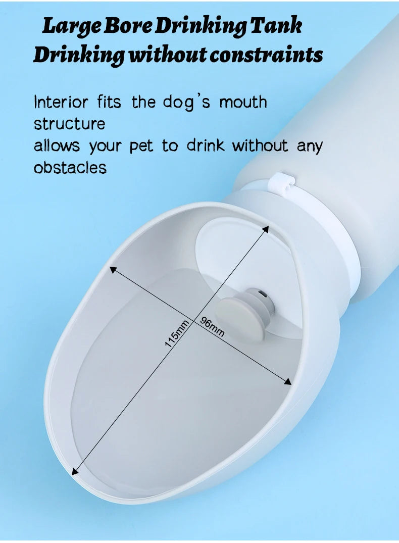 550ml Folding Pet Outdoor Walking Mug Portable Travel Water Bottle Puppy Cats Dogs Drinking Water Dispenser Cup Supplies