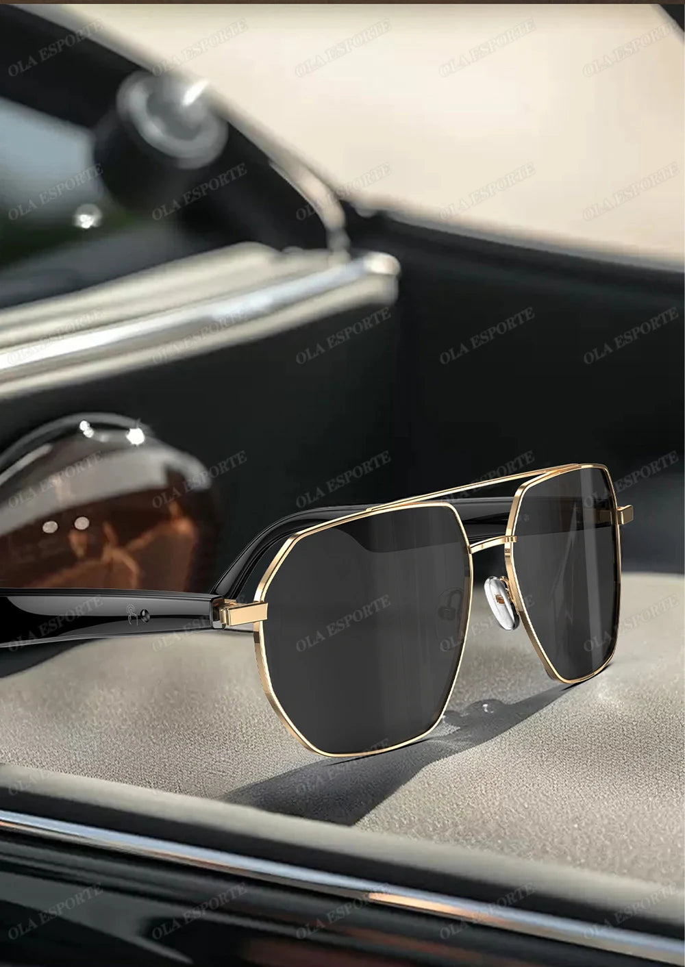 AI Smart Glasses with ChatGPT4.0 Instant Translation 164 Languages Bluetooth Calls IP67 Waterproof HD Camera for Travel Business
