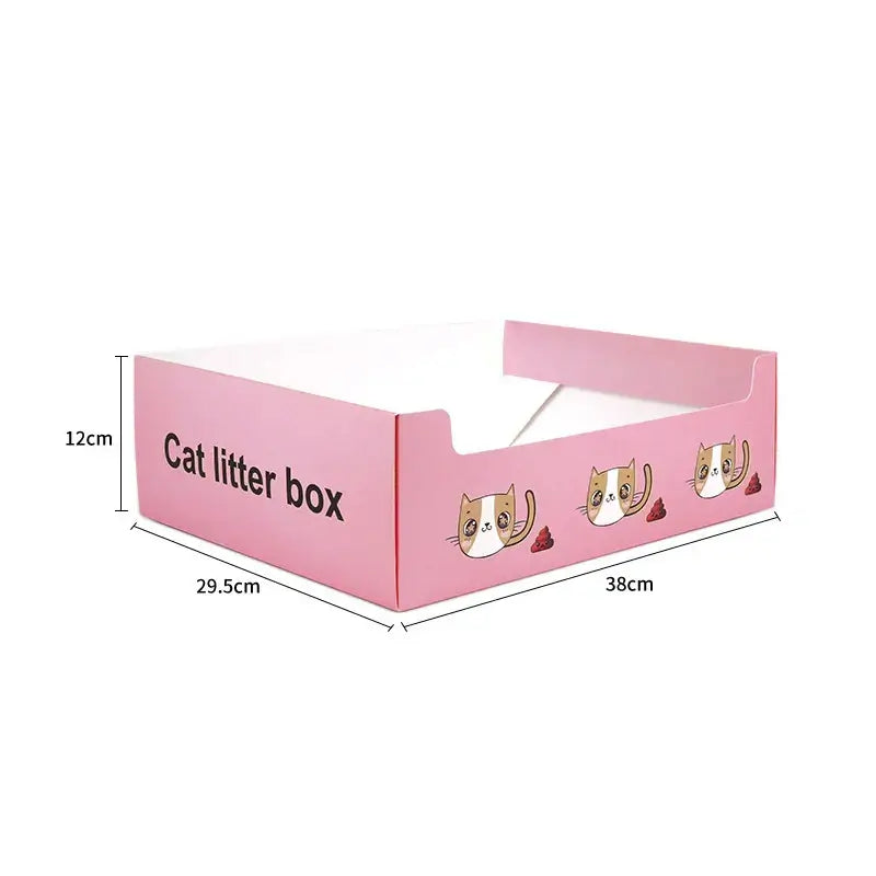 Foldable Disposable Cat Litter Box Pet Sand Box Container Kitten Travel Toilet Anti-splash Waterproof Large Space Cat Bedpan