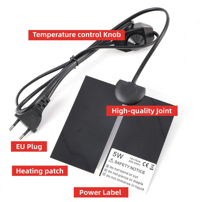5-45W Plant Heating Mat Waterproof Reptile Heater Pad With Temperature Controller Carpet Adjustable Controller Garden Seedling