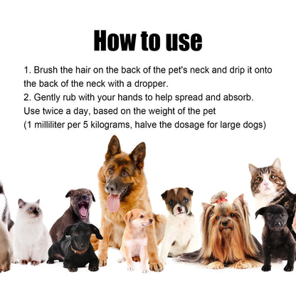Pet Hair Care Essence Cat Hair Softening Moisturizing Dog Coat Conditioner Itch Relief Deodorizer Anti Flea Dog Hair Care Cream