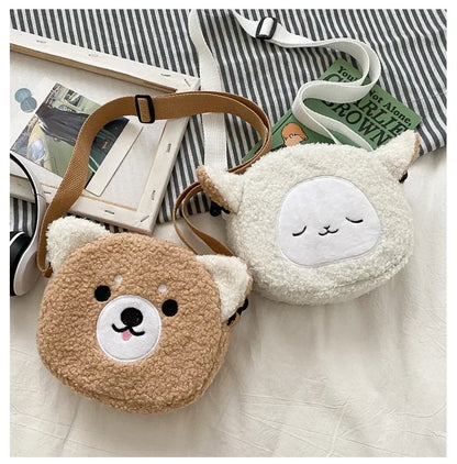 Japanese Style Kawaii Bag Women Cartoon Plush Shoulder Bag for Women 2022 New Crossbody Bag Small Phone&Purse Bag Bolsa Feminina