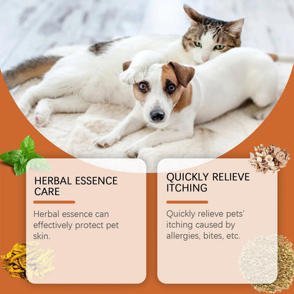 Yegbong Pet Skin Care Cream Gentle Itching Relief Wart Remover Improve Ringworm Skin Treatment Catnip Hair Healthy Pets Cream