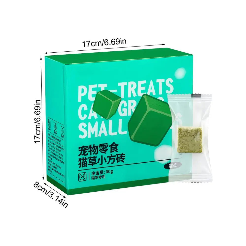 60g Cat Teeth Edible Catnip Toy Cat Grass Snack Natural Freeze Dried Pet Teething Molars Stick Natural Grass Snack for Cat