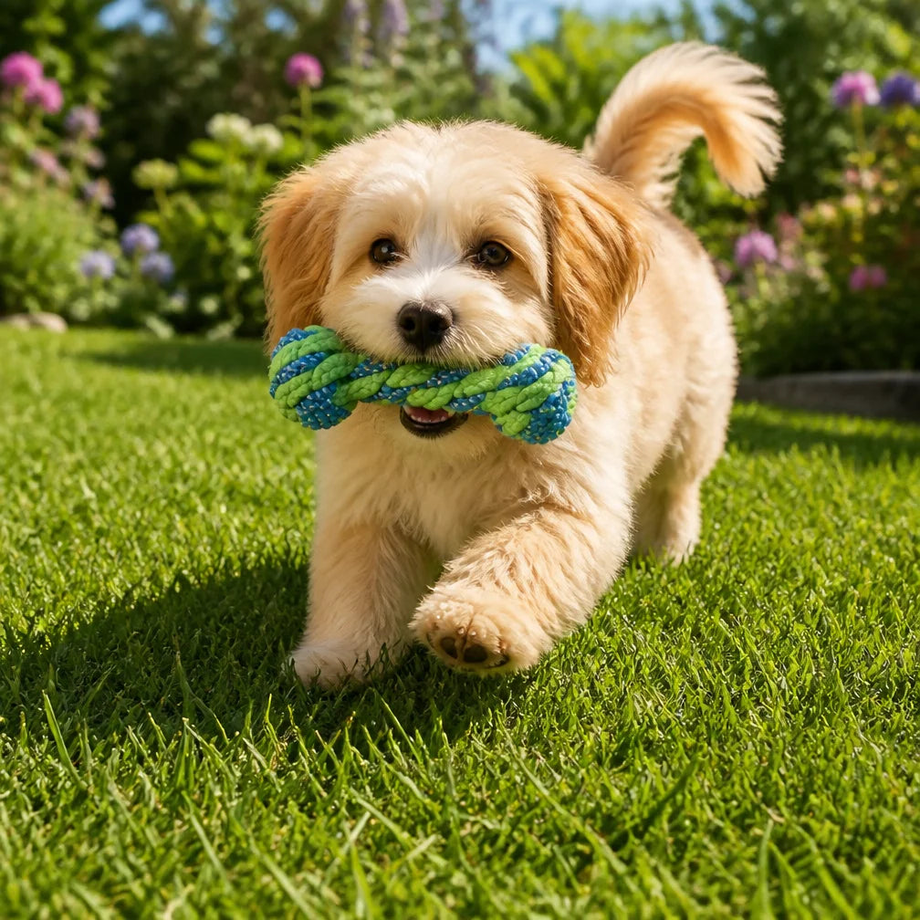 Wint Dog Cotton Rope For Relieving Boredom Grinding Toys Iarge And Medium-Sized Puppy Toys Dog nteractive Anti Bite Tug of War
