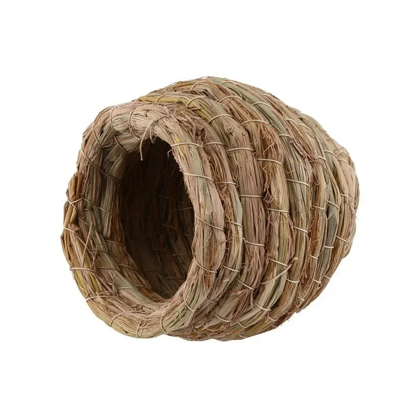 Hanging Hummingbird Bird House Bird's Nest in Straw Garden Nest Woven House Hut Straw Bird Birdhouse House Handwoven